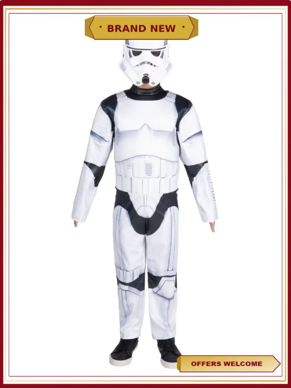 Star Wars Stormtrooper Halloween Costume Kids Size S Jumpsuit Mask
